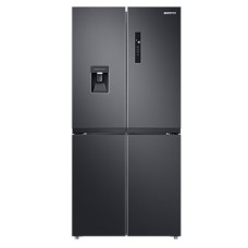 SAMSUNG REFRIGERATOR RF48 FOUR-DOOR WARDROBE, 488L, E, NO FROST, TWIN COOLING PLUS, DIGITAL INVERTER, MANUAL TWIST ICE MACHINE, WATER DISPENSER, OUTDOOR SCREEN, HxWxD 1.79x0.83x0.74, BLACK MATT SAMSUNG REFRIGERATOR RF48 FOUR-DOOR WARDROBE, 488L, E, NO FROST, TWIN COOLING PLUS, DIGITAL INVERTER, MANUAL TWIST ICE MACHINE, WATER DISPENSER, OUTDOOR SCREEN, HxWxD 1.79x0.83x0.74, BLACK MATT