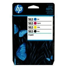 HP INK CARTRIDGE 4 PACK, BLACK, CYAN, MAGENTA, YELLOW, HP 963, FOR PRINTERS OFFICEJET 9010, 9013, 9020, 9023, 9010e, 9012e, 9022e - 1000 PAGES BLACK - 700 PAGES COLOR EACH