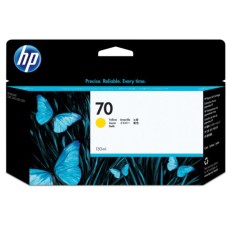 HP INK CARTRIDGE YELLOW, HP 70, FOR DESIGNJETS Z2100, Z3100, Z3200, Z5200, Z5400 SERIES