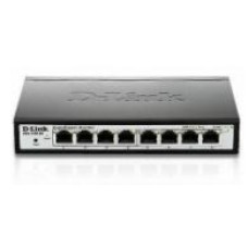 DLINK SWITCH 8PORT 1000BASE-T, SMART MANAGED, GIGABIT, FANLESS, RACKABLE, D-LINK GREEN ENABLED
