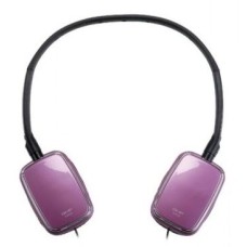 GENIUS HEADPHONES GHP-420S, FOR MUSIC, ADJUSTABLE HEADBAND, GOLD 3.5MM JACK, CABLE LENTH 1.2M, PURPLE
