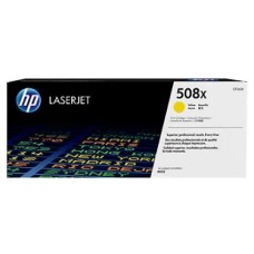 HP TONER YELLOW, HP 508X, FOR PRINTERS COLOR LASERJET M552, M553 SERIES - 9500 PAGES