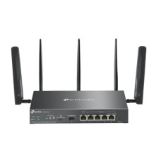 TP-LINK AX3000 VPN ROUTER OMADA MULTI-GIGABIT VPN, 1 X WAN PORTS, 1 X LAN PORTS, 4 X GIGABIT WAN/LAN PORTS, 1 X GIGABIT SFP WAN/LAN PORT, 1 X NANO SIM CARD, OMADA APP, DPD, PFS, RESET BUTTON, BLACK TP-LINK AX3000 VPN ROUTER OMADA MULTI-GIGABIT VPN, 1 X WAN PORTS, 1 X LAN PORTS, 4 X GIGABIT WAN/LAN PORTS, 1 X GIGABIT SFP WAN/LAN PORT, 1 X NANO SIM CARD, OMADA APP, DPD, PFS, RESET BUTTON, BLACK