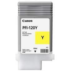 CANON INK CARTRIDGE PFI-120 YELLOW 130ml FOR TM-200, TM-205, TM-255, TM-300, TM-305, TM-350