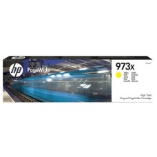 HP INK CARTRIDGE YELLOW HIGH YIELD, HP 973X, FOR PRINTERS PAGEWIDE 452, 477, P57750, P55250, - 7.000 PAGES
