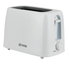 VOX TOASTER POWER:700W, FOR 2 PIECES OF BREAD, 7 HEAT OPTIONS, AUTOMATIC SHUTDOWN, REMOVABLE CRUMB TRAY, WHITE