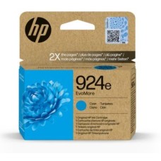 HP INK CARTRIDGE EVOMORE CYAN, HP 924e, FOR OFFICEJET PRINTERS 8125e, 8122e, 8135e, 8124e, 8132e, 8134e - 800 PAGES
