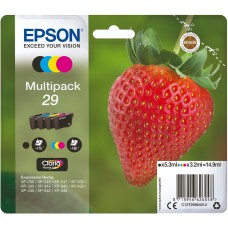 EPSON INK CARTRIDGE 29 MULTIPACK, 1 x 3.2 ml CYAN, 1 x 3.2 ml MAGENTA, 1 x 5.3 ml BLACK, 1 x 3.2 ml YELLOW, FOR XP-235, XP-332, XP-245, XP-342