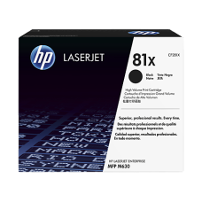HP TONER BLACK, HP 81X, HIGH YIELD FOR LASERJET M630, M605, M606 SERIES - 25.000 PAGES