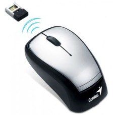 GENIUS MOUSE WIRELESS MINI NAVIGATOR 905, 2.4GHz, 3-BUTTONS, 1600DPI, BLUEEYE, STICK-N-GO, USB PICO RECEIVER, SILVER