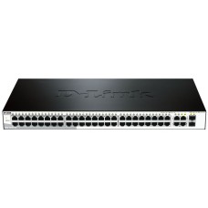 DLINK SWITCH 48PORT 10/100 LAN PORTS, 2x 10/100/1000Mbps COPPER PORTS, 2xSFP PORTS, LAYER 2, SMART MANAGED