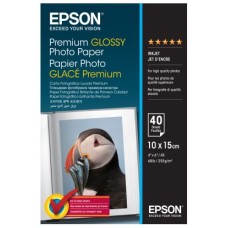 EPSON PAPER PHOTO PREMIUM GLOSSY - 10x15cm - 40 SHEETS
