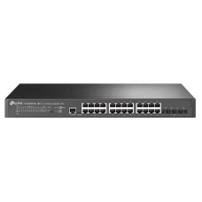 TP-LINK SWITCH 24PORTS 2.5GB POE LAN PORTS, 4 10GE SFP+ PORTS, 500W, MANAGED, QOS, L2+, VLAN, RACKMOUNT, UK PLUG